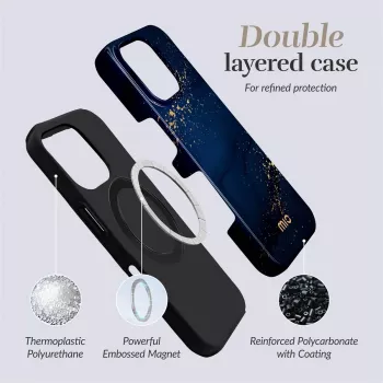 MIO Midnight Sparkle Magsafe Maciņš iPhone 16 Pro