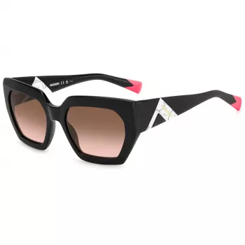 MISSONI Women's Butterfly Sunglasses MIS0170S807 - Havana Acetate Frame, Brown Gradient Lens, 55mm