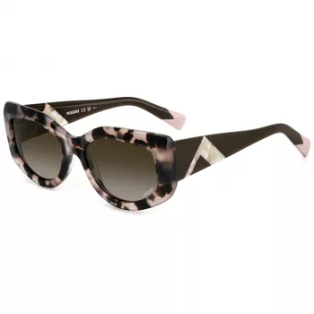 MISSONI Sieviešu tauriņveida saulesbrilles MIS0198S0T4 Havana acetāta rāmis Brūnas gradienta lēcas 54mm