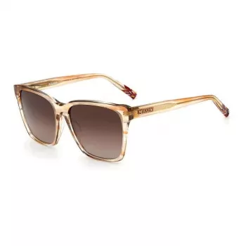 MISSONI Sieviešu saulesbrilles Mis0008sHR3HA Havana Brūns Gradients Kvadrātveida Acetāts 56 mm
