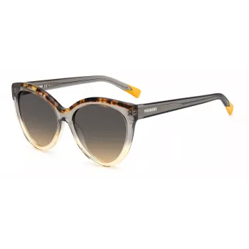 MISSONI Sieviešu saulesbrilles MIS0088SMQEF7 - Taisnstūra acetāta rāmis, UV400 aizsardzība, 57 mm lēcas
