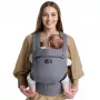 Momcozy BC001 mazuļu pārnēsājamais maisiņš no jaundzimušā līdz mazulim, kokvilnas, pelēks