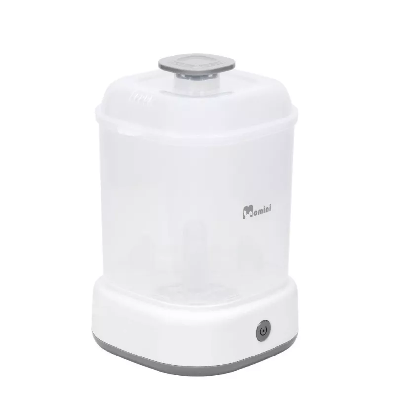 Momini Bottle Steriliser QuickSteam - Elektriskais tvaika sterilizators 6 pudelītēm, 8 minūšu cikls, automātiska izslēgšanās, bez BPA
