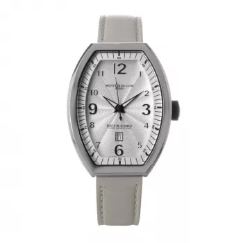 MONTRES DE LUXE Sieviešu kvarca analogs pulkstenis 09EX-LAS-8300 39mm Nerūsējošais tērauds Āda