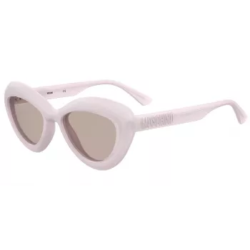Moschino MOS163-S-35J Sieviešu kvadrātveida saulesbrilles Havana Brown