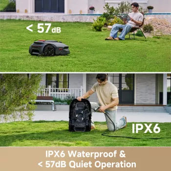 MOVA Lidax Ultra 800 robotizētais zāles pļāvējs – 800 m², 18 cm pļaušanas platums, Bluetooth aplikācijas vadība, robežvads komplektā