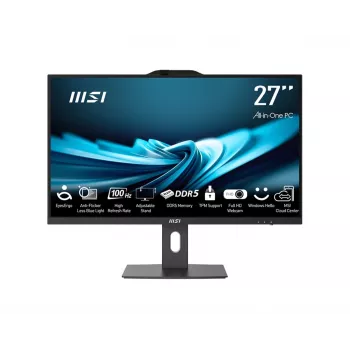 MSI All-in-One PRO AP272P 14M-495EU - 27 collu Full HD IPS, Intel Core i7-14700, 16GB DDR5, 1TB SSD, Windows 11 Pro, melns