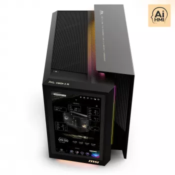 MSI MEG Vision X AI 2NVV9-285AT galddators (Melns/Caurspīdīgs, Windows 11 Home)