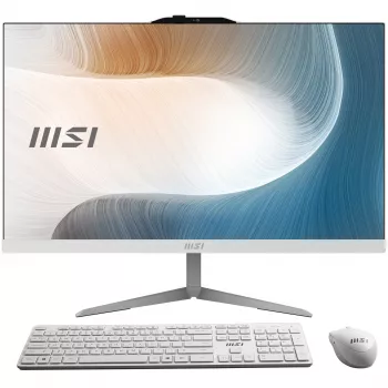 MSI Modern AM242 1M-2222EU Intel Core 3 100U 23,8 inch Full HD All-in-One PC, 8GB DDR5, 512GB SSD, Windows 11 Pro, Wi-Fi 6E, Black