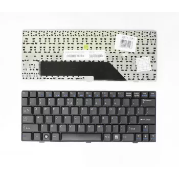 MSI Wind U90/U100/U110/U12 rezerves klaviatūra portatīvajam datoram - melna, US English QWERTY