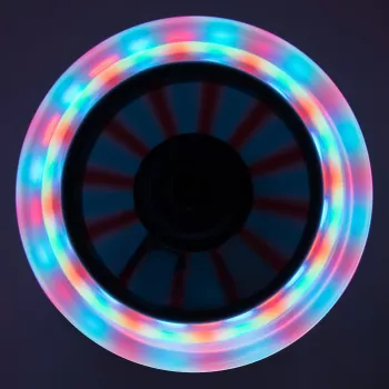 MUUWMI alumīnija skrejritenis Neon, 125 mm, ar spīdošiem riteņiem