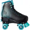 MUUWMI Rollschuh Disco 31-34 izmērs, kvadrātveida skrituļslidas tirkīza/melnā