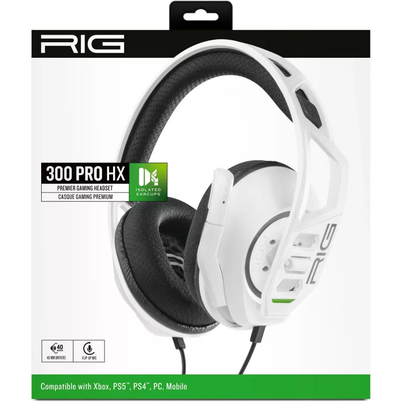 NACON RIG 300HX Gaming Headset Xbox, Balts