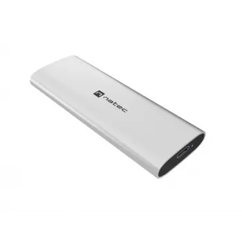 NATEC ārējais SSD korpuss RHINO M.2 NVMe USB-C 3.2 Gen 2 Arctic Silver
