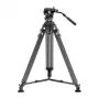 Neewer LL55 Carbon Fiber Video Tripod with Oil Head and Quick-Release Lock