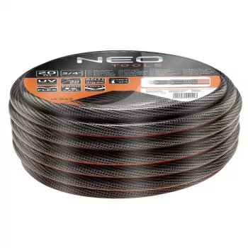 NEO Tools 15-843 Dārza šļūtene 20 m 1/2 inch 3 slāņu pastiprināta PVC zaļa