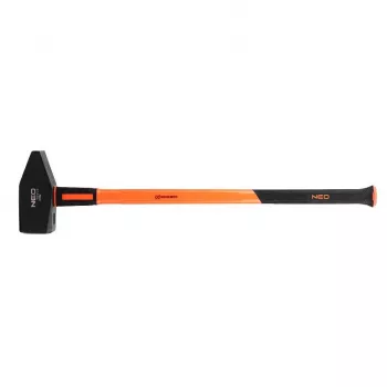 NEO Tools 25-155 Atslēdznieka āmurs ar stiklašķiedras kātu, 1000 g galva, šķērsām, DIN 1041, oranžs/melns