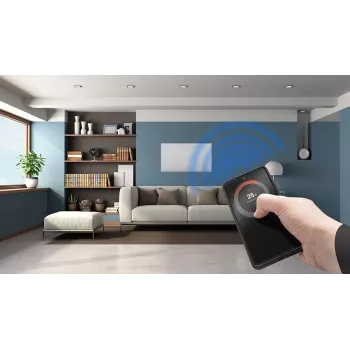 NEO TOOLS 90-106 600 W Wi-Fi tālo infrasarkano staru sildīšanas panelis balts