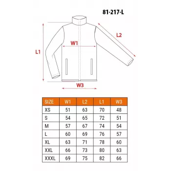 NEO TOOLS 81-217-L Unisex darba jaka, Pelēka/Melna, Izmērs L, 65% poliesters 35% kokvilna, 267 g/m², 7 kabatas, EN ISO 13688