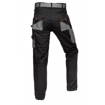 NEO TOOLS 81-238-XS Unisex Protective Work Trousers with Reinforced Knees, Grey/Black, Size XS