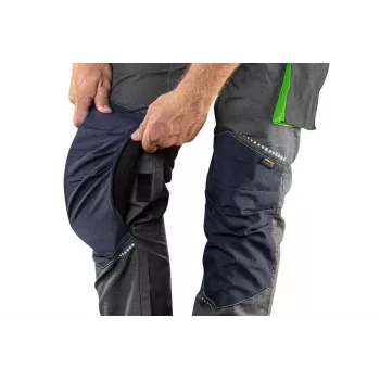 NEO Tools 81-247-XXXL darba bikses, pelēkas/melnas, izmērs XXXL