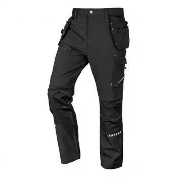 NEO TOOLS 81-296-3-XL Darba bikses Mix&Match 4-Way Stretch ar Holster kabatām, Cordura pastiprinājums, melnas, XL izmērs