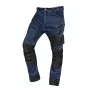 NEO TOOLS 81-360-1-S Denim Work Trousers with Oxford Reinforcements, Navy Blue, Size S