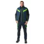NEO TOOLS 81-534-XXL darba bikses, pelēkas/melnas ar oranžiem akcentiem, izmērs XXL, 9 kabatas, pastiprināti ceļi, atstarojoši elementi