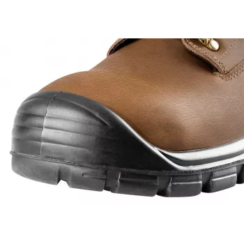 NEO TOOLS 82-170-40 S1P SRC drošības apavi ar tērauda purngalu, 40. izmērs, melni/pelēki zamšādas