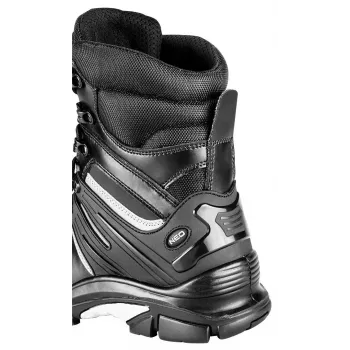NEO Tools 82-175-45 S3 SRC augstas kvalitātes ādas drošības apavi, 45. izmērs, melni/pelēki