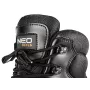 NEO Tools 82-175-47 S1P SRC drošības apavi ar tērauda purngalu un pretduršanas ieliktni, zamšādas virsa, divblīvuma PU zole, pelēki/melni, 47. izmērs