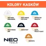 NEO TOOLS 97-210 Integrēta drošības ķivere ar sieta vizieri un ausu aizsargiem, oranža