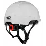 NEO TOOLS 97-211 Ventilējama industriālā aizsargķivere ar 6 punktu sprūdrata suspensiju, EN 397, balta