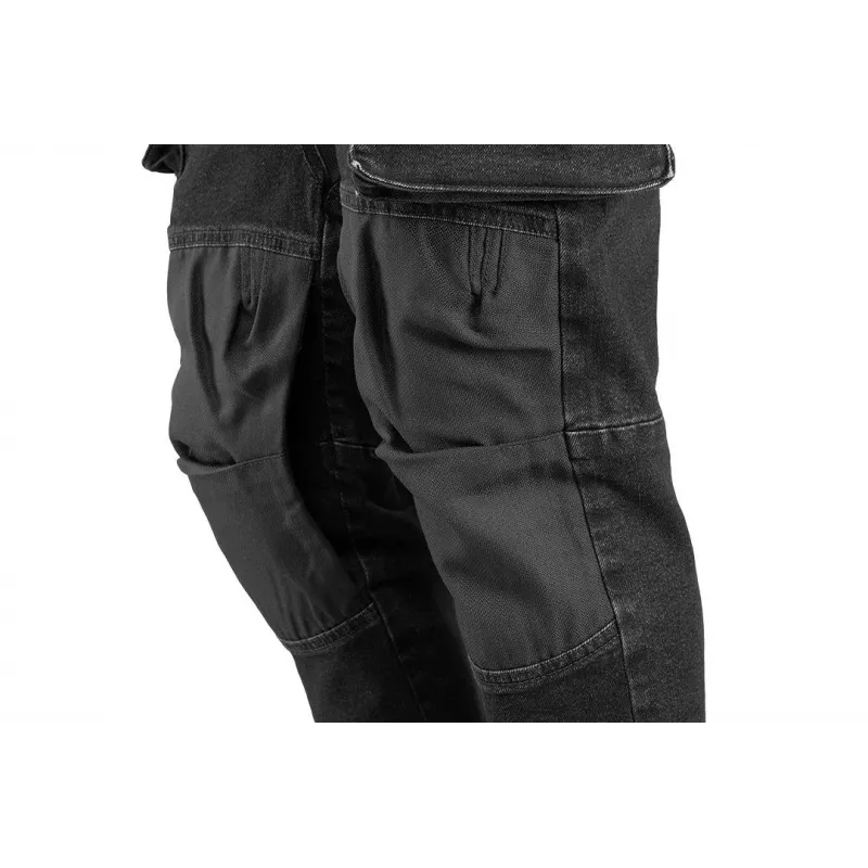 NEO TOOLS DENIM Darba bikses, melnas, L izmērs
