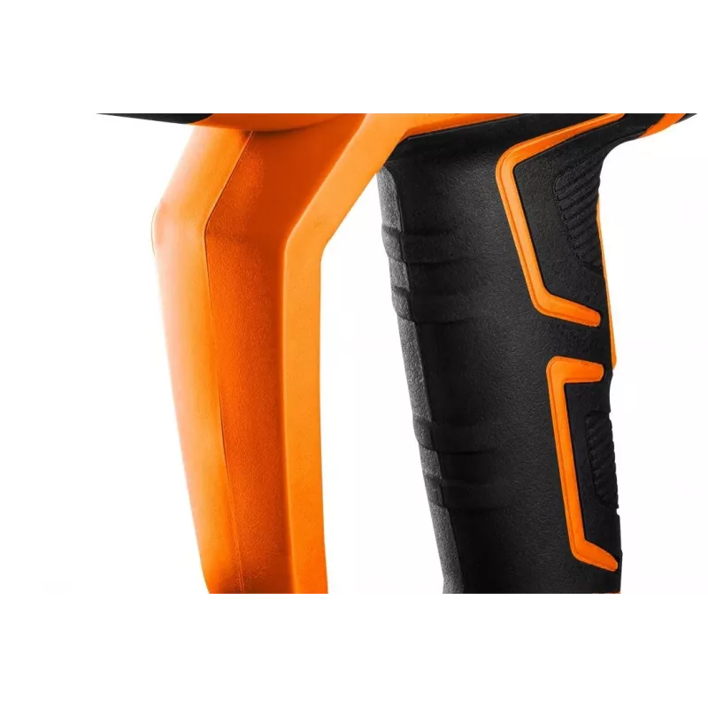 NEO TOOLS 04-710 karstā gaisa pistole 2000W ar LCD displeju, 50°C un 70-600°C, 4 sprauslas, skrāpis, pārnēsāšanas soma