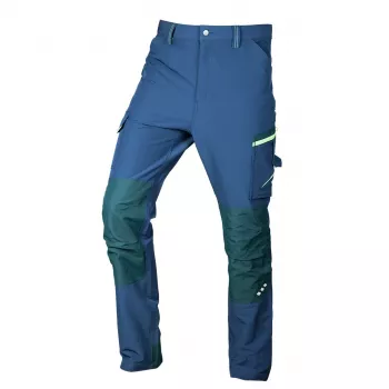 NEO TOOLS Mix&Match 4-Way Stretch darba bikses, tumši zilā/zaļā krāsā, XXL izmērs