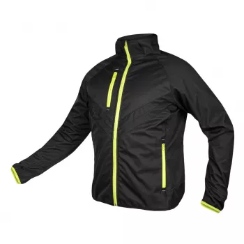 NEO TOOLS Mix&Match Softshell Jacket Black/Yellow Size M - Windnecaurlaidīga un ūdensizturīga darba jaka