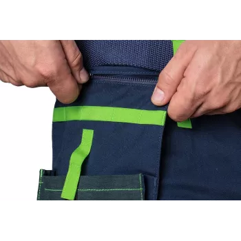 NEO TOOLS PREMIUM Vīriešu kokvilnas maisījuma šorti ar stiepi, XXXL, Melni