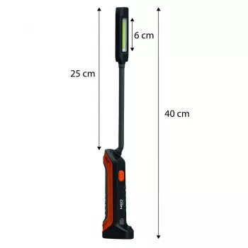 NEO TOOLS uzlādējamā apskates lampa 400 lm COB + lukturis 99-102