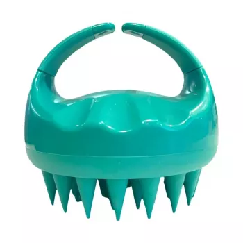 Neofolics Scalp Massaging Shampoo Brush - Soft Silicone Bristles, Ergonomic Handheld Design, Black