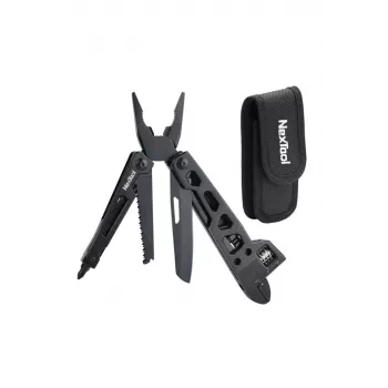 NEXTOOL Multitool Vanguard Wrench NE20131 15-in-1 Nerūsējošā tērauda EDC daudzinstruments ar regulējamu uzgriežņu atslēgu, knaiblēm, nazi, zāģi, skrūvgriežiem, stikla lauzēju un neilona apvalku