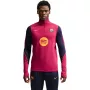 Nike FC Barcelona Strike vīriešu futbola krekls Dark Beetroot/Black XL