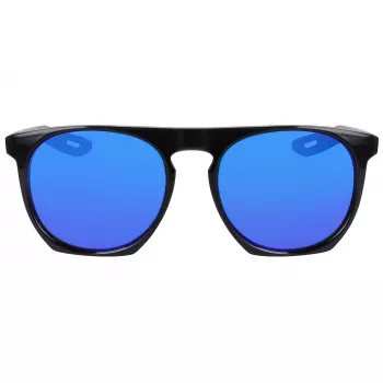 NIKE FLATSPOTXXIIM Unisex Brillenkappe - Melns Rāmis, Pelēkas Lēcas, 52/20/145 mm