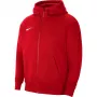 Nike Park 20 flīsa pilna rāvējslēdzēja kapuce ar kapuci University sarkans CW6891 657