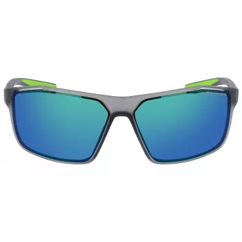 NIKE WINSTORMMCW4 Vīriešu Saulesbrilles - Matēts Melns Rāmis, Dūmu Pelēkas Lēcas, 65mm Lēcu Platums