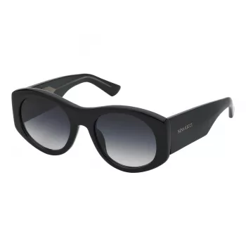NINA RICCI Sieviešu tauriņveida saulesbrilles SNR396-540700 Melnas/Pelēkas 54mm