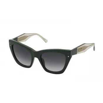 NINA RICCI Women's Cat Eye Sunglasses SNR3235406WT White Tortoise Grey Gradient 54mm