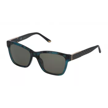 NINA RICCI Sieviešu saulesbrilles SNR116540Z47 – Brūns Havana kvadrātveida acetāta rāmis ar brūniem gradienta polikarbonāta stikliem 54/18/140 mm