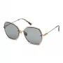 NINA RICCI Sieviešu saulesbrilles SNR304-598FEX Brūnas/Zelta Tauriņa kaķacs