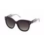NINA RICCI Women's Sunglasses SNR3245501CK - Black Acetate Frame, Grey Polycarbonate Lenses, 55/18/140 mm